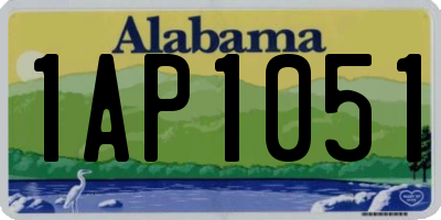 AL license plate 1AP1051