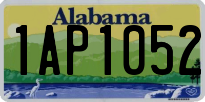 AL license plate 1AP1052