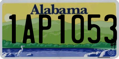 AL license plate 1AP1053