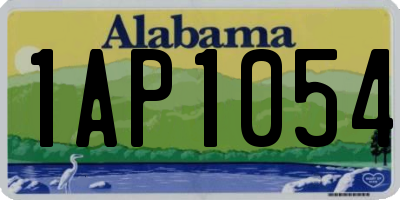AL license plate 1AP1054