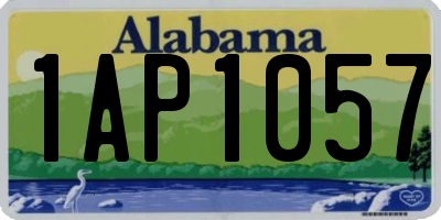 AL license plate 1AP1057