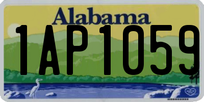 AL license plate 1AP1059