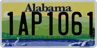 AL license plate 1AP1061