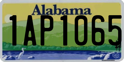 AL license plate 1AP1065