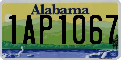AL license plate 1AP1067