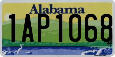 AL license plate 1AP1068