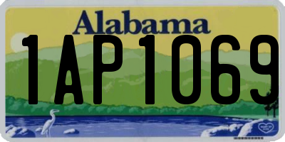 AL license plate 1AP1069