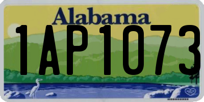 AL license plate 1AP1073