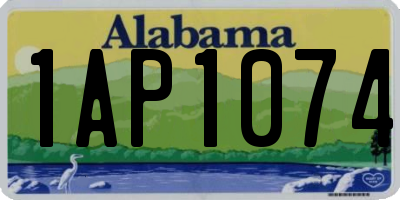 AL license plate 1AP1074