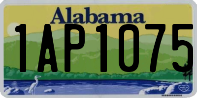 AL license plate 1AP1075