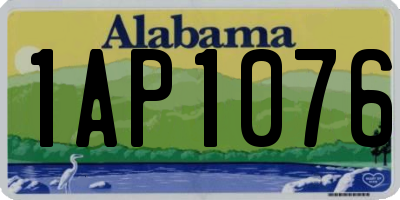 AL license plate 1AP1076
