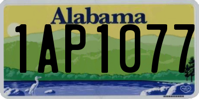 AL license plate 1AP1077