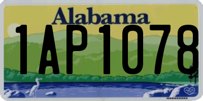 AL license plate 1AP1078