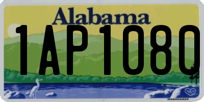 AL license plate 1AP1080