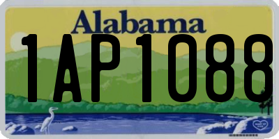 AL license plate 1AP1088