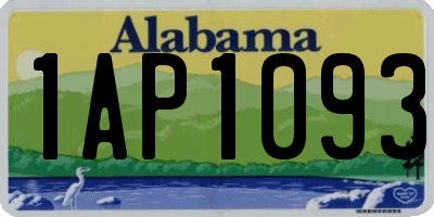 AL license plate 1AP1093
