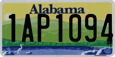 AL license plate 1AP1094