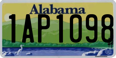 AL license plate 1AP1098