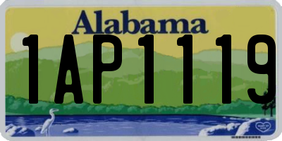 AL license plate 1AP1119