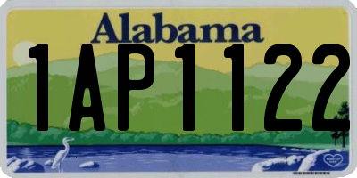 AL license plate 1AP1122