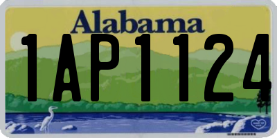 AL license plate 1AP1124