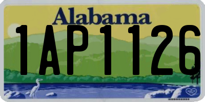 AL license plate 1AP1126