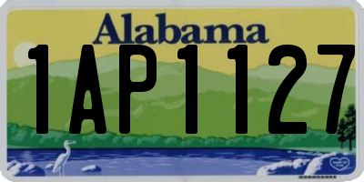 AL license plate 1AP1127