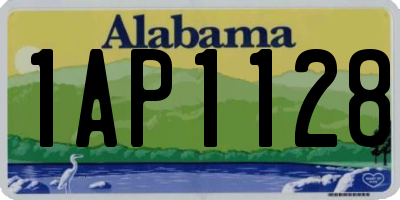 AL license plate 1AP1128