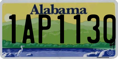 AL license plate 1AP1130