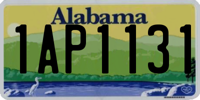 AL license plate 1AP1131