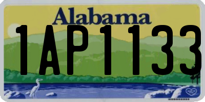 AL license plate 1AP1133