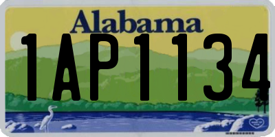 AL license plate 1AP1134
