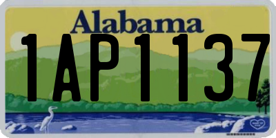 AL license plate 1AP1137
