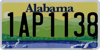 AL license plate 1AP1138