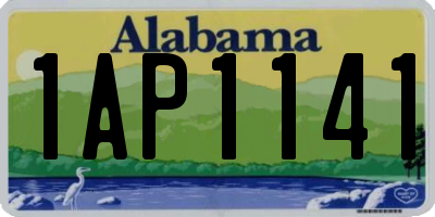 AL license plate 1AP1141