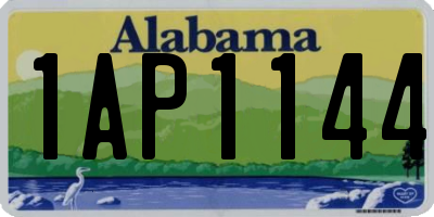 AL license plate 1AP1144
