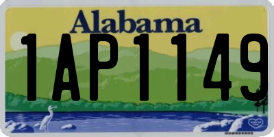 AL license plate 1AP1149