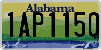 AL license plate 1AP1150