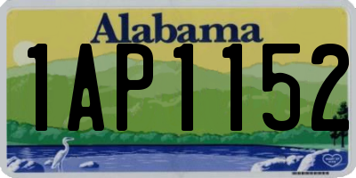 AL license plate 1AP1152