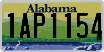 AL license plate 1AP1154
