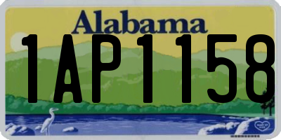 AL license plate 1AP1158