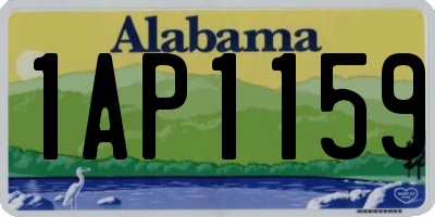 AL license plate 1AP1159