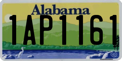 AL license plate 1AP1161