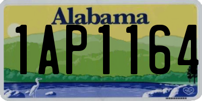 AL license plate 1AP1164