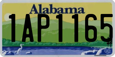 AL license plate 1AP1165