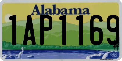 AL license plate 1AP1169