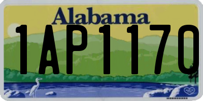 AL license plate 1AP1170