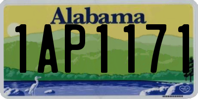 AL license plate 1AP1171