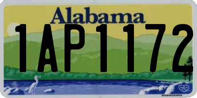AL license plate 1AP1172