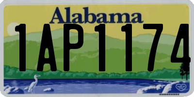 AL license plate 1AP1174